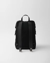 Re-Nylon and Saffiano leather backpack