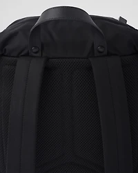 Re-Nylon and Saffiano leather backpack