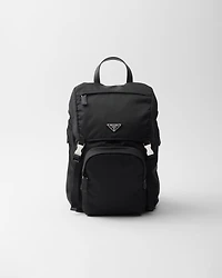 Re-Nylon and Saffiano leather backpack