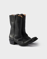 Leather boots