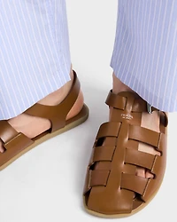 Leather fisherman sandals