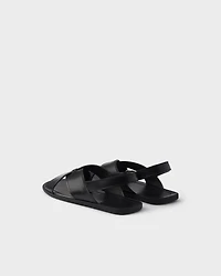 Decò leather crisscross sandals
