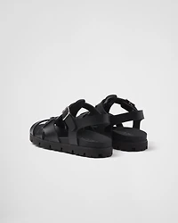 Crisscross rubber sandals