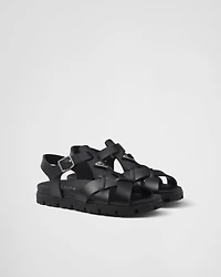 Crisscross rubber sandals