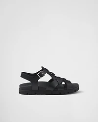 Crisscross rubber sandals