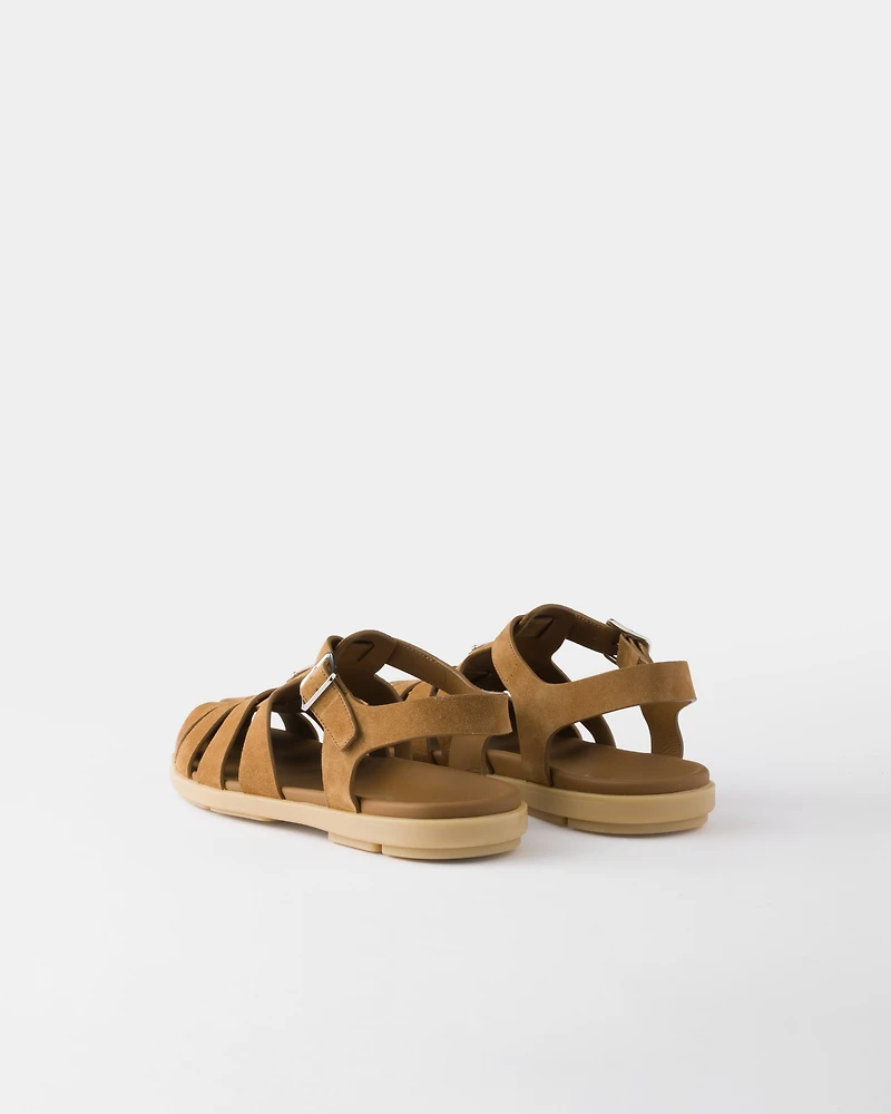 Suede fisherman sandals