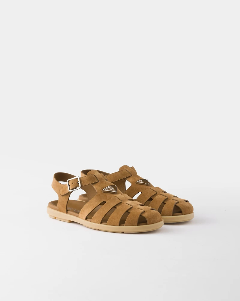 Suede fisherman sandals