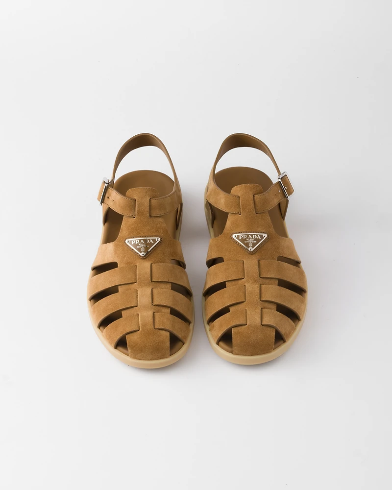 Suede fisherman sandals