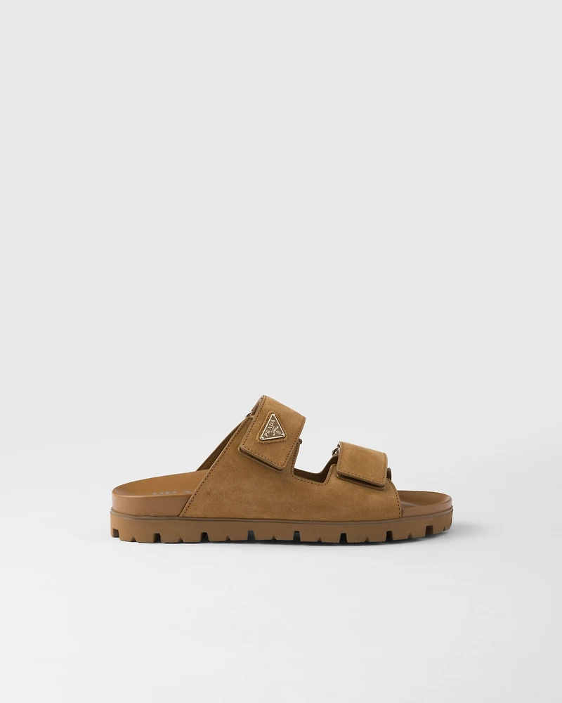 Suede band sandals