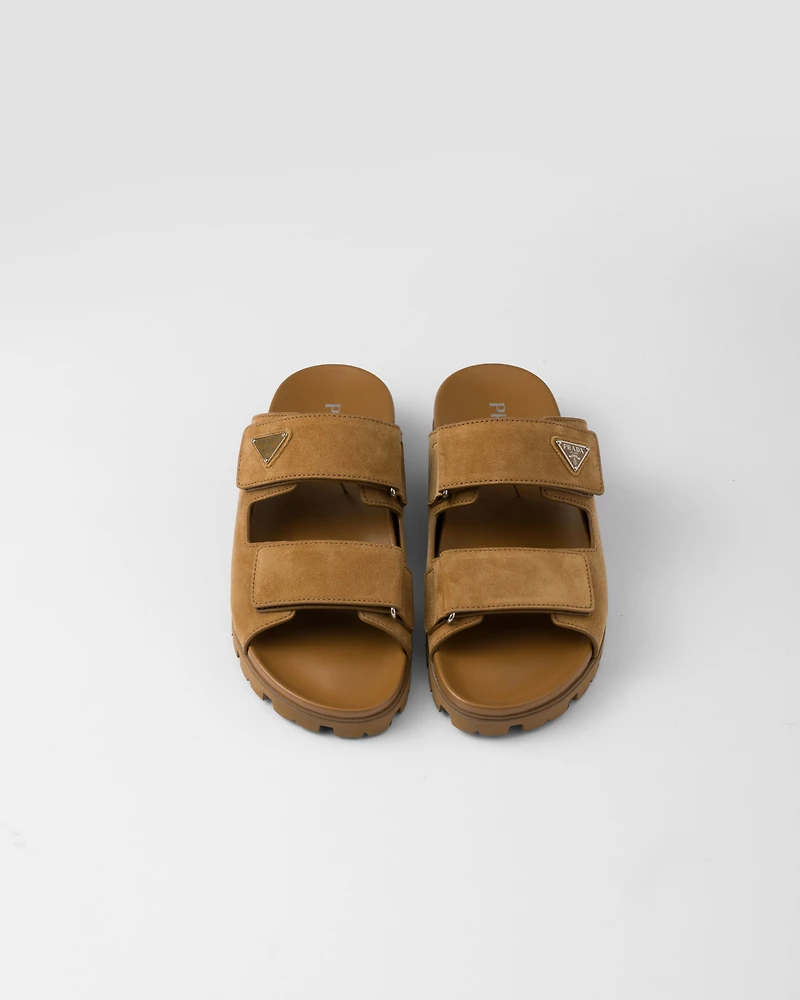 Suede band sandals
