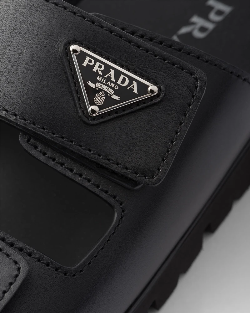 Leather strap slides