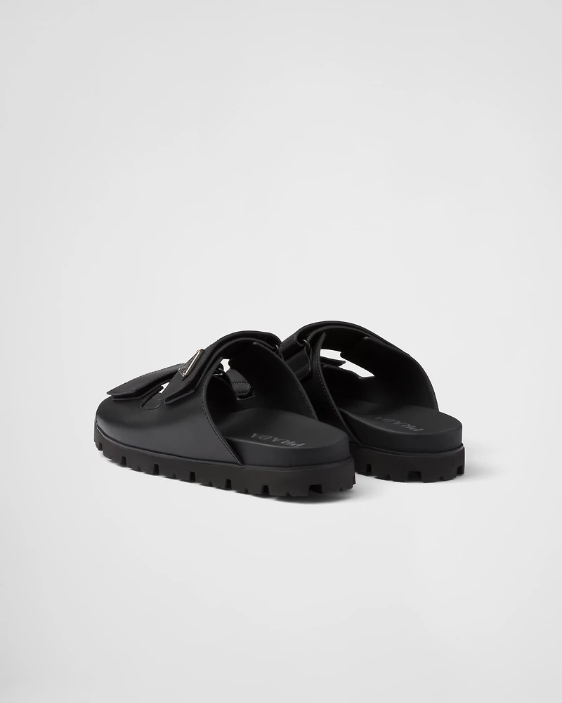 Leather strap slides
