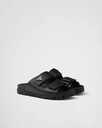 Leather strap slides