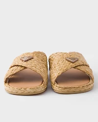 Raffia sandals