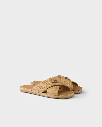 Raffia sandals