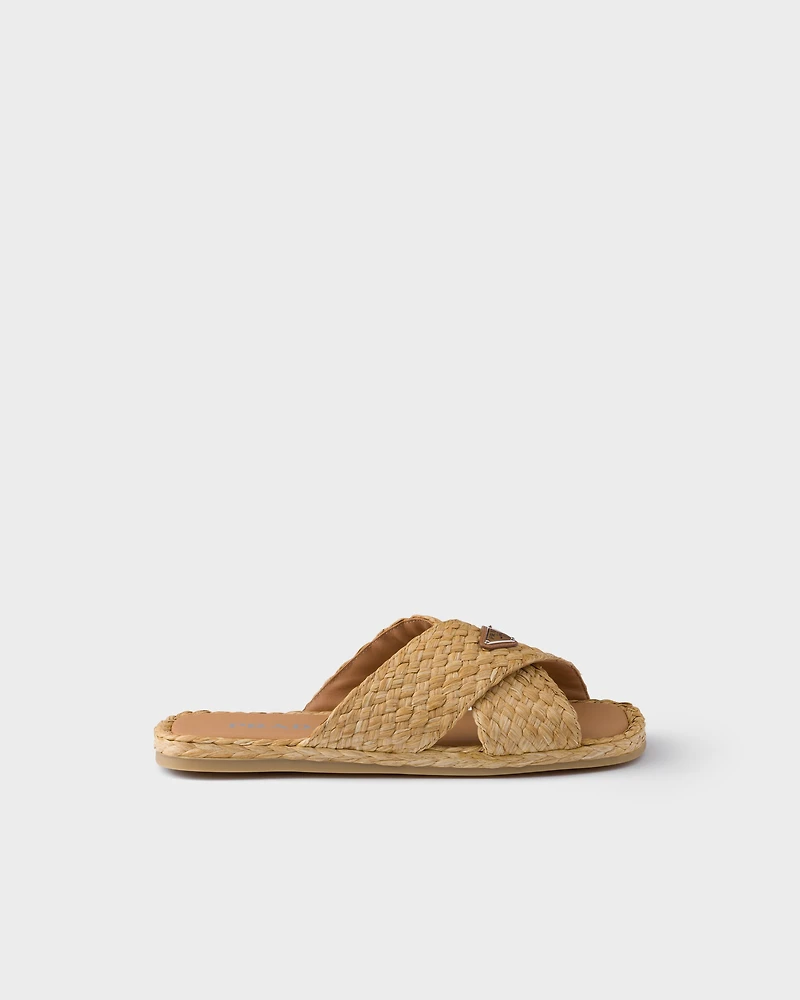 Raffia sandals
