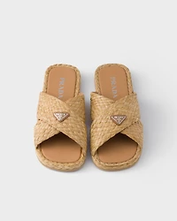 Raffia sandals