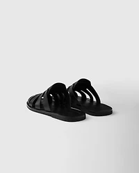 Leather fisherman mules