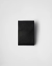 Saffiano leather golf tee case