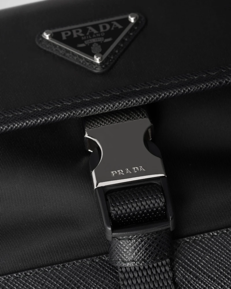 Re-Nylon and Saffiano leather smartphone case