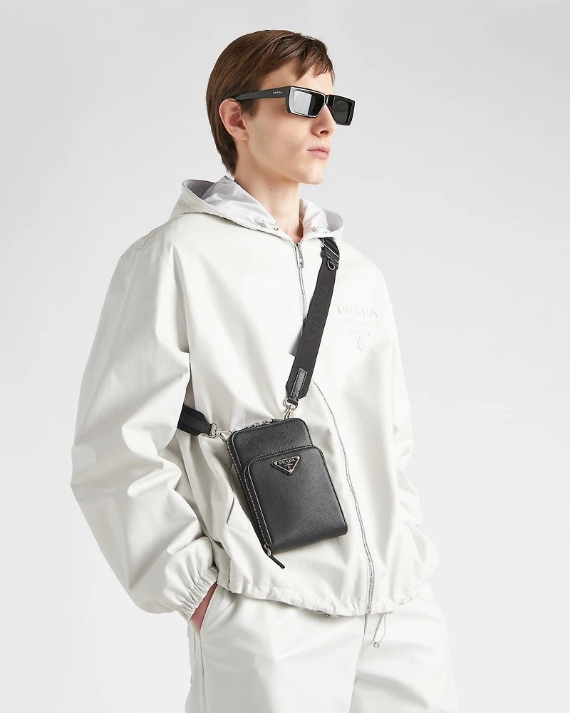 Saffiano leather smartphone case
