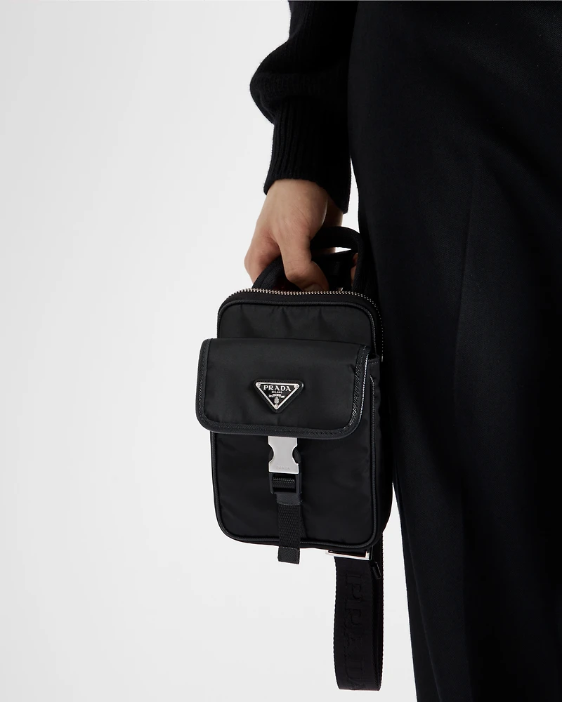 Re-Nylon and Saffiano leather smartphone case
