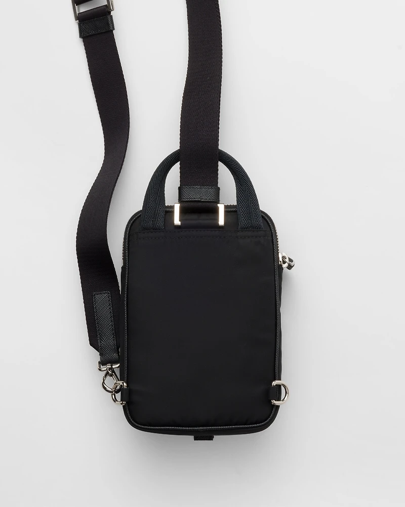 Re-Nylon and Saffiano leather smartphone case