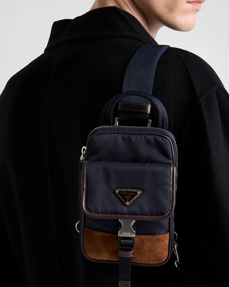 Re-Nylon and leather smartphone case
