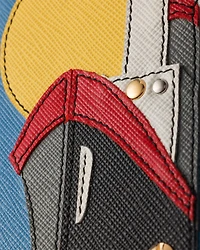 Saffiano leather case for iPhone 16 Pro Max