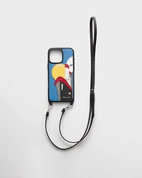 Saffiano leather case for iPhone 16 Pro Max