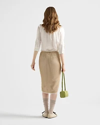 Cotton mesh skirt