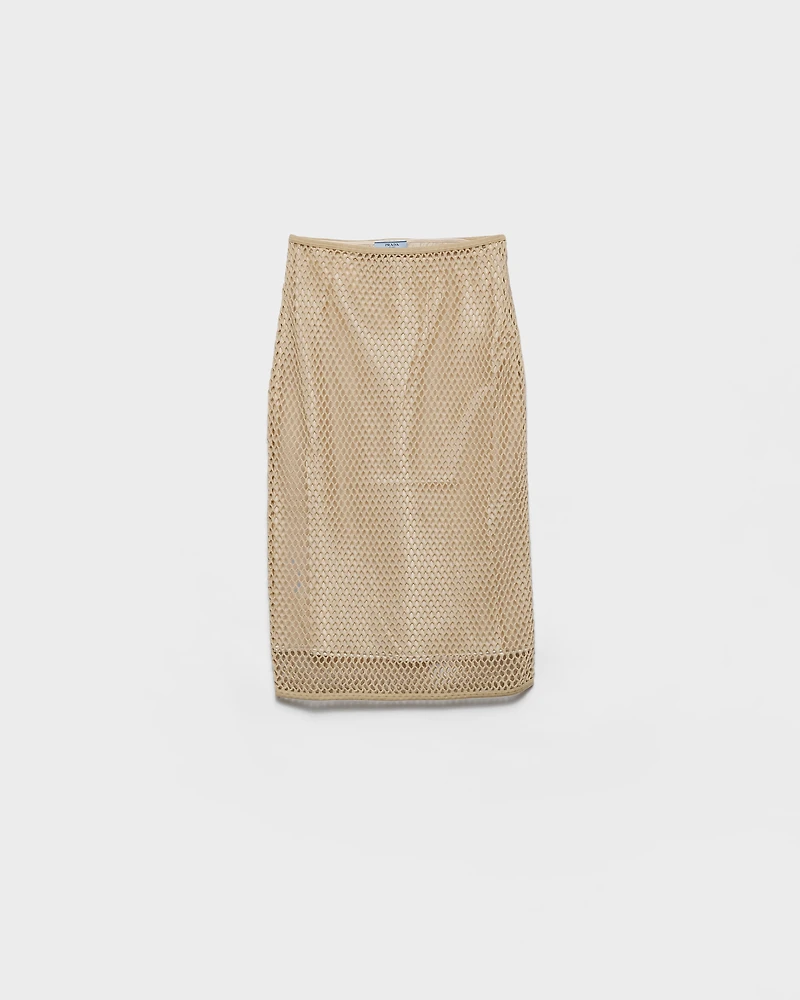 Cotton mesh skirt