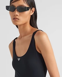 Stretch jersey bodysuit