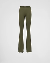 Ribbed knit cotton pants