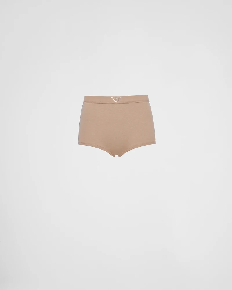 Ribbed knit boy shorts
