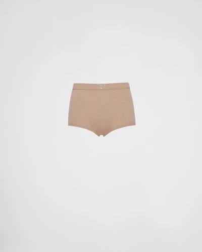 Ribbed knit boy shorts