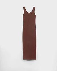 Ribbed knit cotton dress