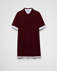 Piqué and jersey dress