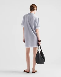 Piqué and jersey dress