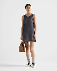 Cotton mesh dress