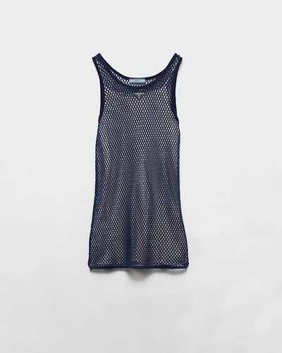 Cotton mesh dress