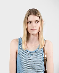 Cotton mesh dress