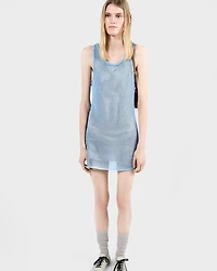 Cotton mesh dress