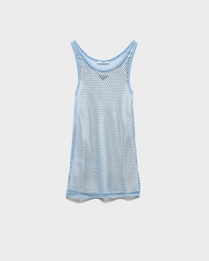 Cotton mesh dress