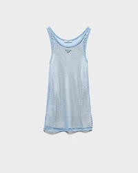 Cotton mesh dress
