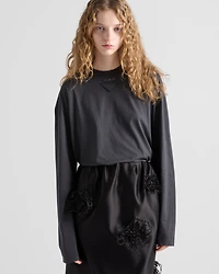 Long-sleeved jersey T-shirt