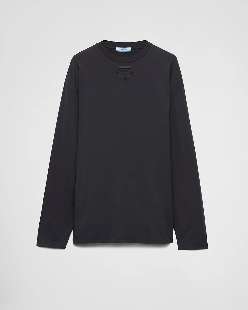 Long-sleeved jersey T-shirt