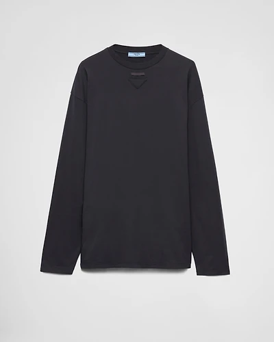 Long-sleeved jersey T-shirt