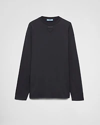 Long-sleeved jersey T-shirt
