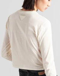 Print jersey top